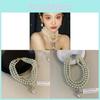 Classic Water Drop Pearl Choker With O Chain Design For Womens Fashion Accessories