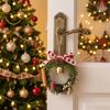 Cute Christmas Pendant Red Velvet Bow Jingle Bells Door Hanger Gift Xmas Tree Ornament  Christmas