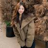 Winter new lapel short casual down cotton-padded jacket for women's small design cotton-padded jacket