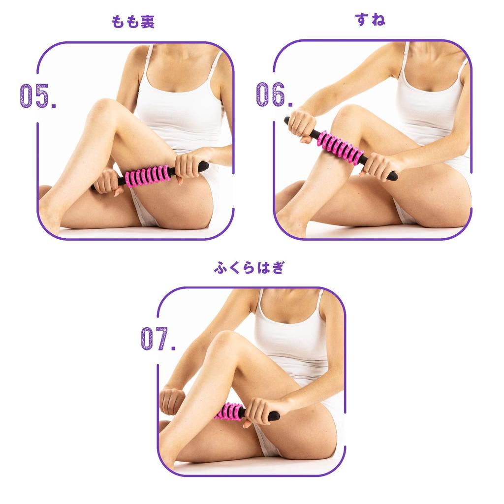 Fascia Roller Green Cellulite Roller Manufacturer La-VIE Stick-Type 3B-4754 [Genuine Product]
