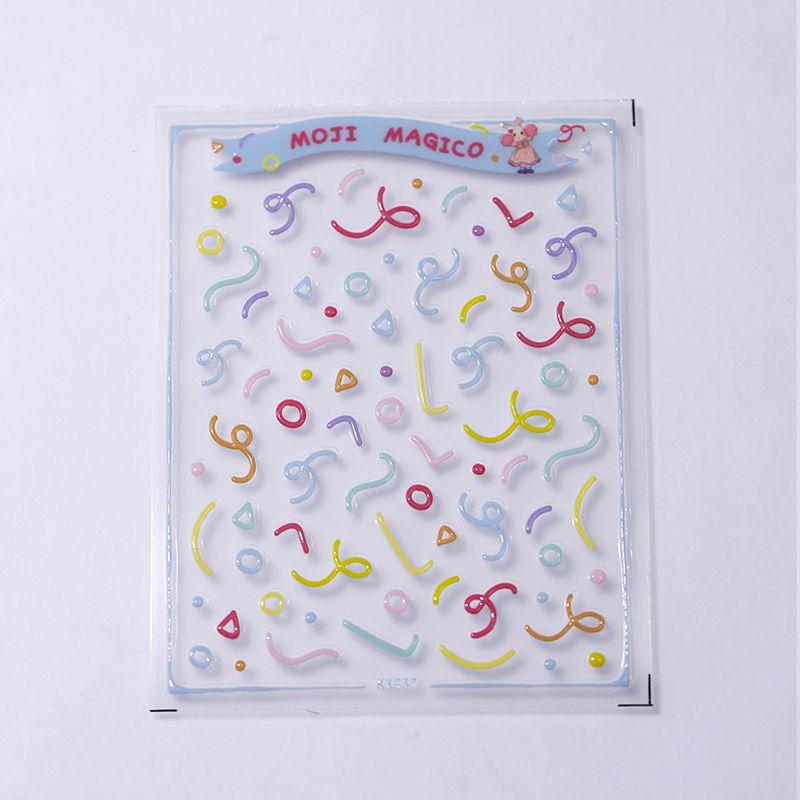 

Qiji Moisturizing Semi-Transparent Jelly Glue Stickers Three-Dimensional Relief Nail Stickers Decorative Decals Ornament Kx337 340 kx337 (jelly)