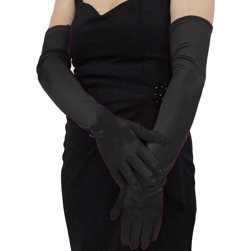 

Mary A 77865 vintage satin gloves prom gloves accessories Default item чорний