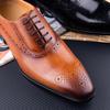 Fashion Luxury Leather Dress Men Shoes Handmade Business Office Party Shoes Genuine Leather British Style Fashion Shoes China Customized