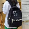 Cute Bowknot Aesthetic Backpacks Lightweight School Bookbags Students Sweet Rucksack for Girls Women's Corduroy College Mochilas
