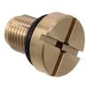 Qicarkey Radiator Expansion Tank Bleeder Screw, Brass Reservoir Plug Bleeder Screw with Rubber