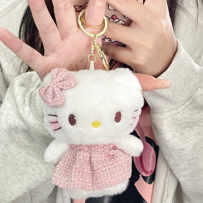 

Adorable Plush Cat Keychain With Angel Wings Cute Bag Charm For Cross-border Trends Normal Cat