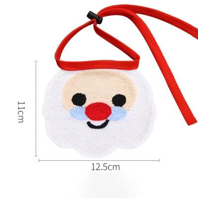 Christmas Dog Scarf Cute Adjustable Puppy Cat Dog Bandana/Bibs Halloween for Small Pets Dog Clothes Cat Clothes Accessories Santa Claus
