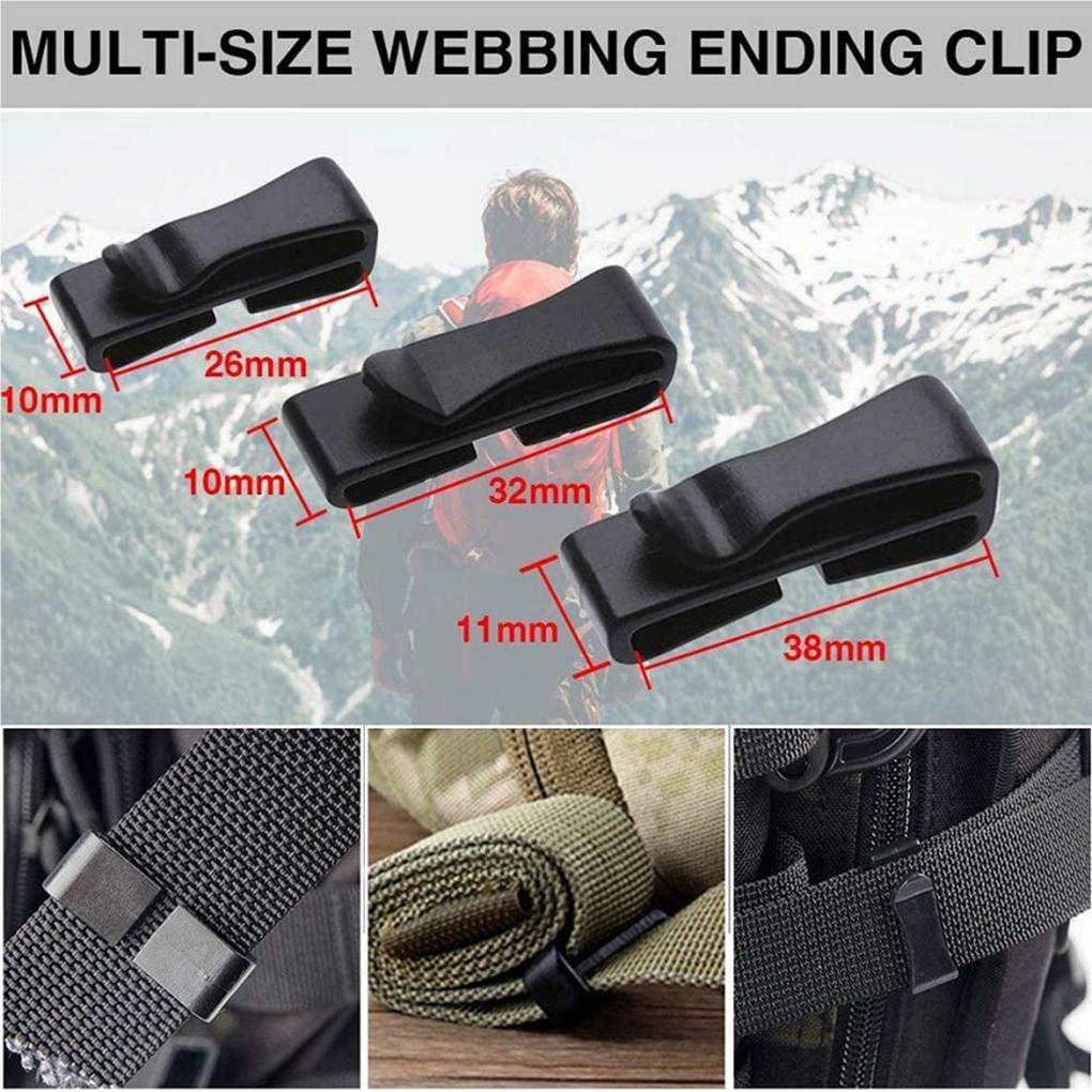 Carabiner Attachment Buckle Snap D-ring Equipment Tools Practical Webbing Lock Camping Hiking Survival Belts Accessories