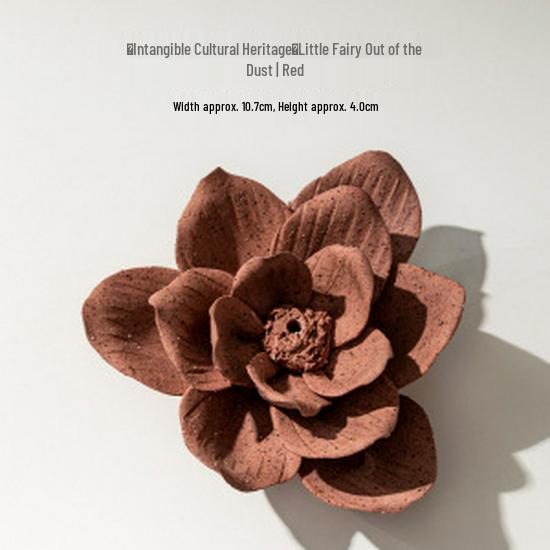 Xichun | Handmade Ceramic Lotus Incense Holder - Home Decor Gift & Festival Souvenir