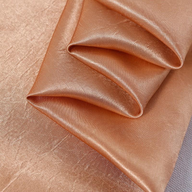 115GSM Polyester Pleated Faux Acetate Satin Fabric for Summer Dress or Blouse