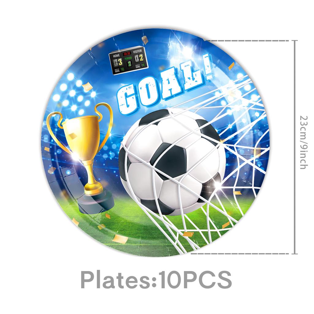 Football Birthday Decorations Soccer Theme Party Supplies Cup Plate Banner Balloons For Kids Boys Party Favor Gifts Photo Props