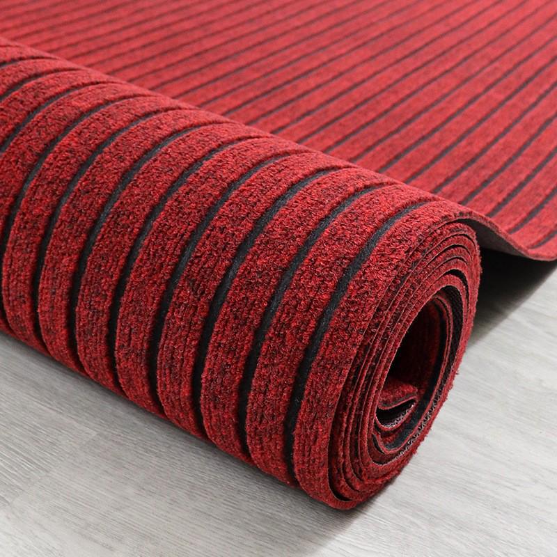 Premium PVC Backing Striped Non-Slip Water-Absorbent Floor Mat for Kitchen, Bathroom, Balcony, and Entrance.