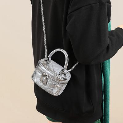 Tas Dames Crossbody Tas Dames Tas Doos Leer Draagbare Mini Kettingtas