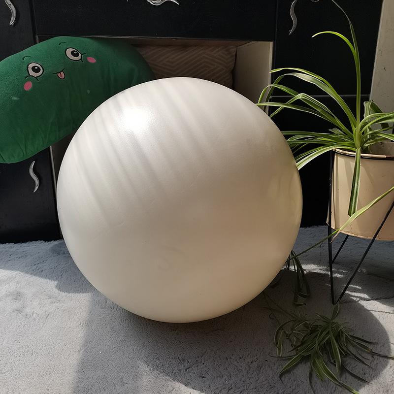 

Explosion-Proof Frosted PVC Inflatable Yoga Ball - Pure White Art Decoration Sphere