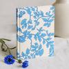 Cotton Notebook 20x15cm 96 Pages Pale Blue Floral