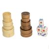Set de Backgammon de Madera Premium: Portátil, Plegable, Varios Tamaños - Perfecto para Juegos Educativos, Casuales o de Fiesta