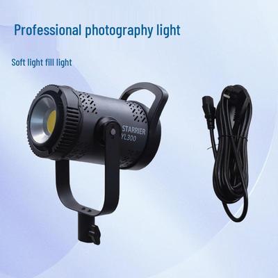 200W 300W Professional Stepless Dimming Photography Fill Light with Color Adjustment for Live Streaming.