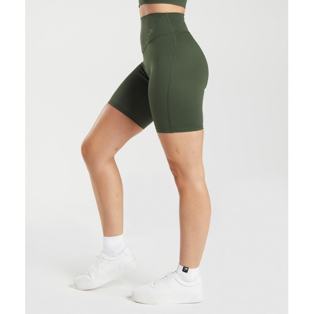 Gymshark Elevate Cycling Shorts Moss Olive B3a7i Ebrm
