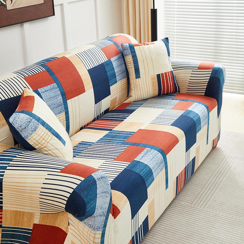 Printed Sofa Slipcover Stretch Sofa Covers For Living Room Pets Kids Chair Couch Cover I Shape Corner Sofa Anti-Cat Scratch