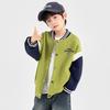 Duoduojia Boy's 2025 Spring/Autumn Color-block Baseball Jacket