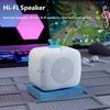 Mini Smart Wireless Bluetooth Speaker Touch Screen Alarm Clock Music Bluetooth Calling APP Control Subwoofer with Photo Album