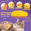 Multifunctional 3-in-1 Rechargeable Silicone Brush for Removing Tangled and Loose Hair from Cats and Dogs