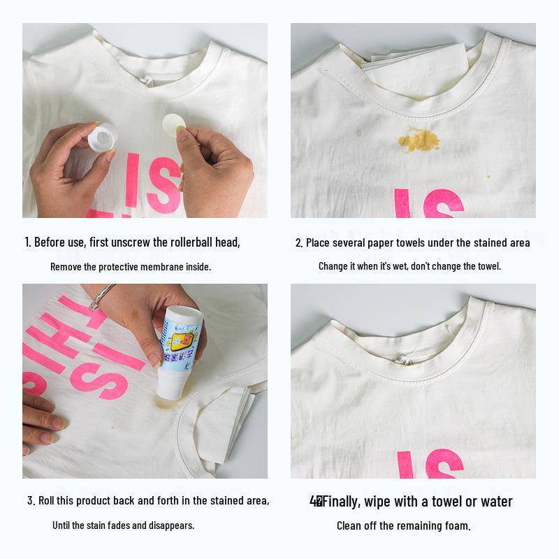 White Clothes No-Wash Oil Stain Remover Rollerball Pen
