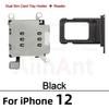 AiinAnt Double Dual Sim Card Reader Holder Adapter Connector Flex Cable For iPhone XR 11 12 13 Pro Max Phone Parts