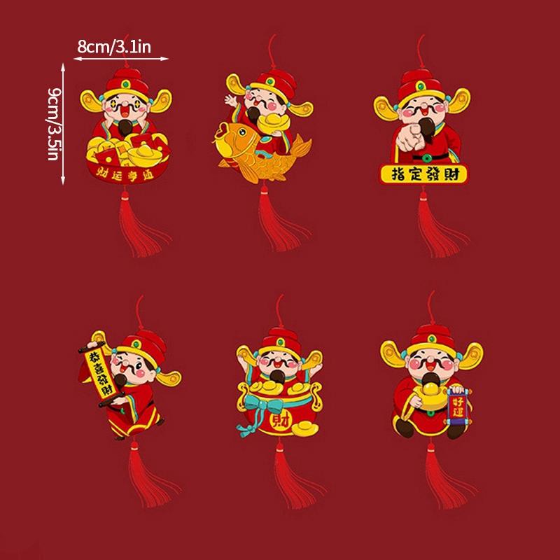 2025 Spring Festival Pendants Chinese Lunar New Year Decoration Hanging Craft Ornament Wealth Tree Decor Pendant Home Decoration