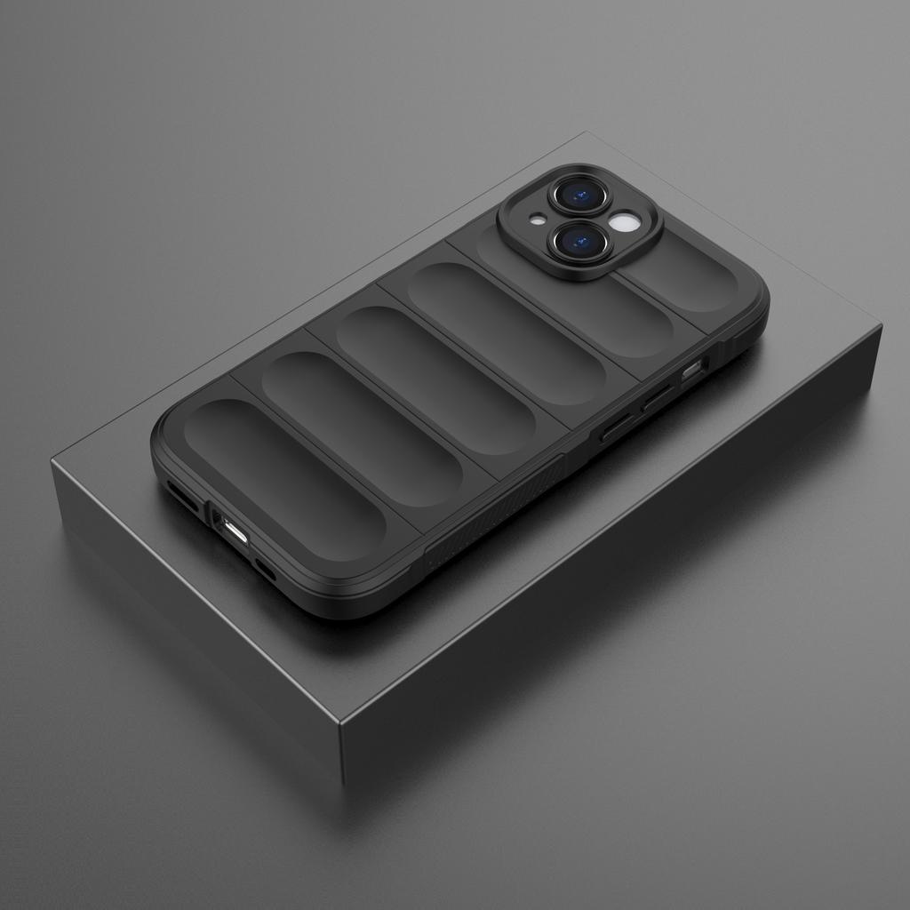 For iPhone 15 Soft TPU Cell Phone Case Anti-drop Rugged Phone Back Cover