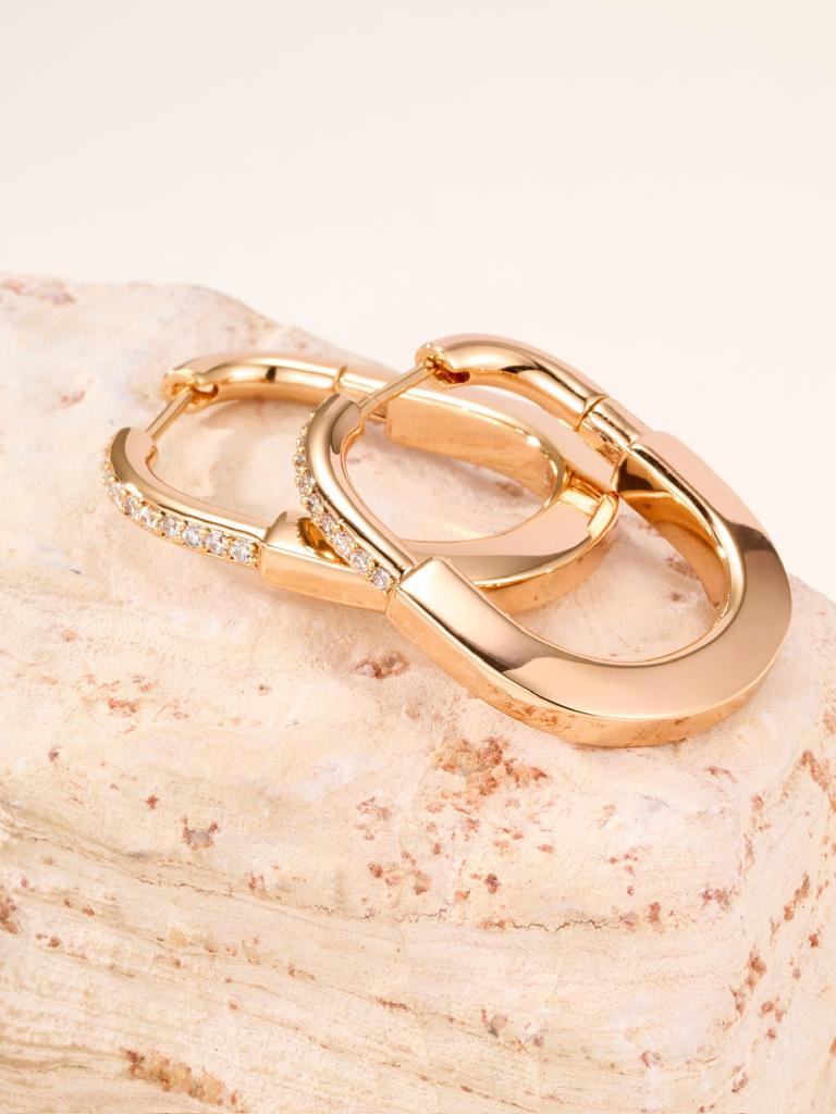 Boucles d'oreilles forme cadenas clous d'oreilles avec diamants bijoux de haute qualité cadeaux pour le port quotidien, hommes et femmes ne sont pas limités à fait main