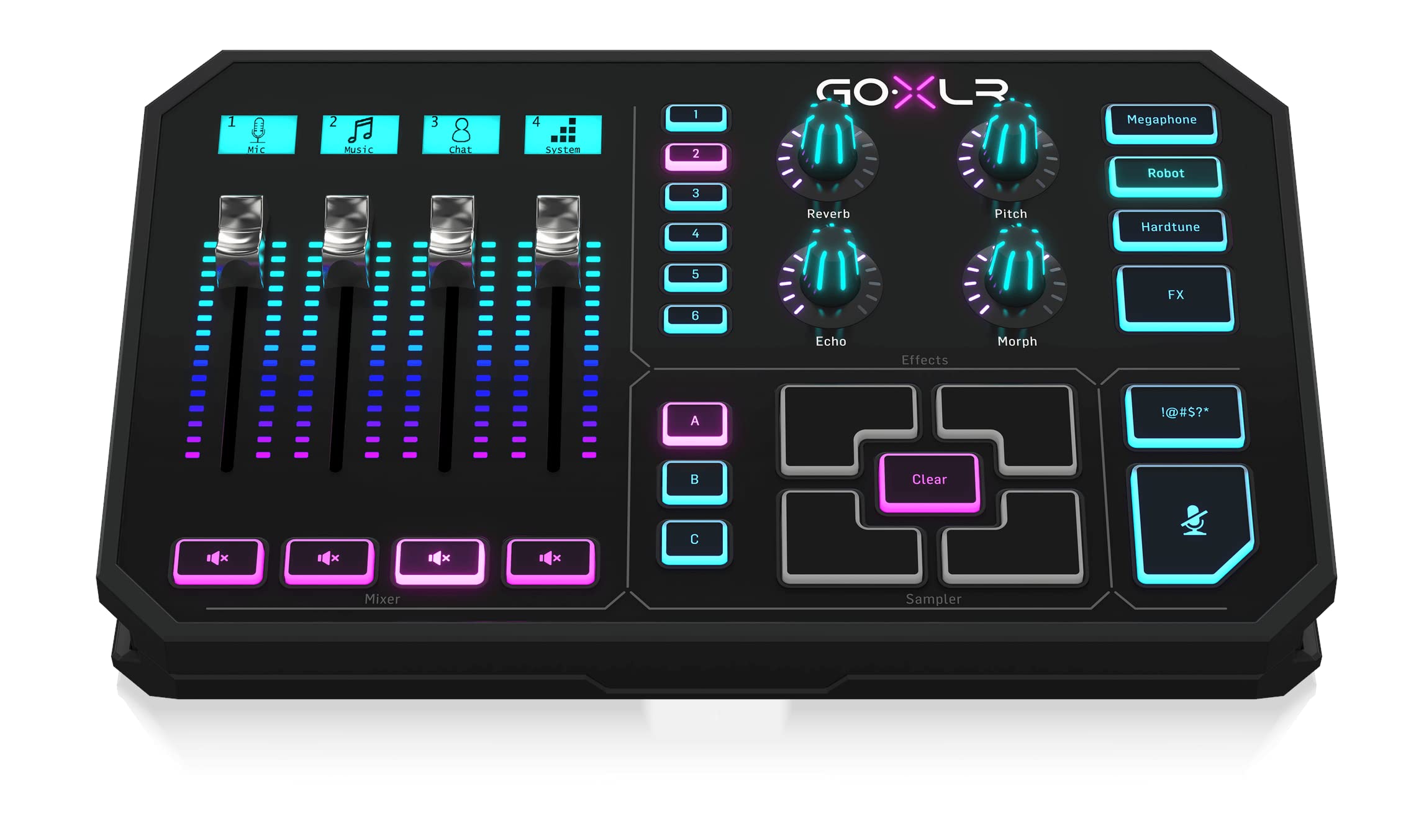 

TC HELICON Мультиефектний аудіоінтерфейс для розповсюдження онлайн GO XLR[]