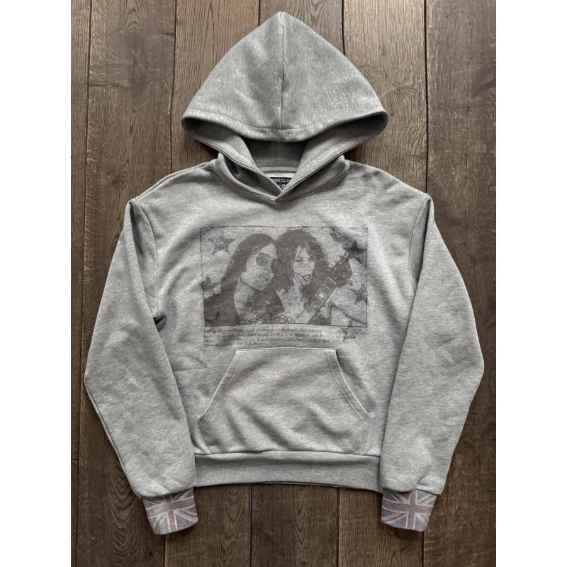 Unisex Oversized Hoodie With Bold Graphic Print Streetwear Style Loose Fit Pullover Teens Adults