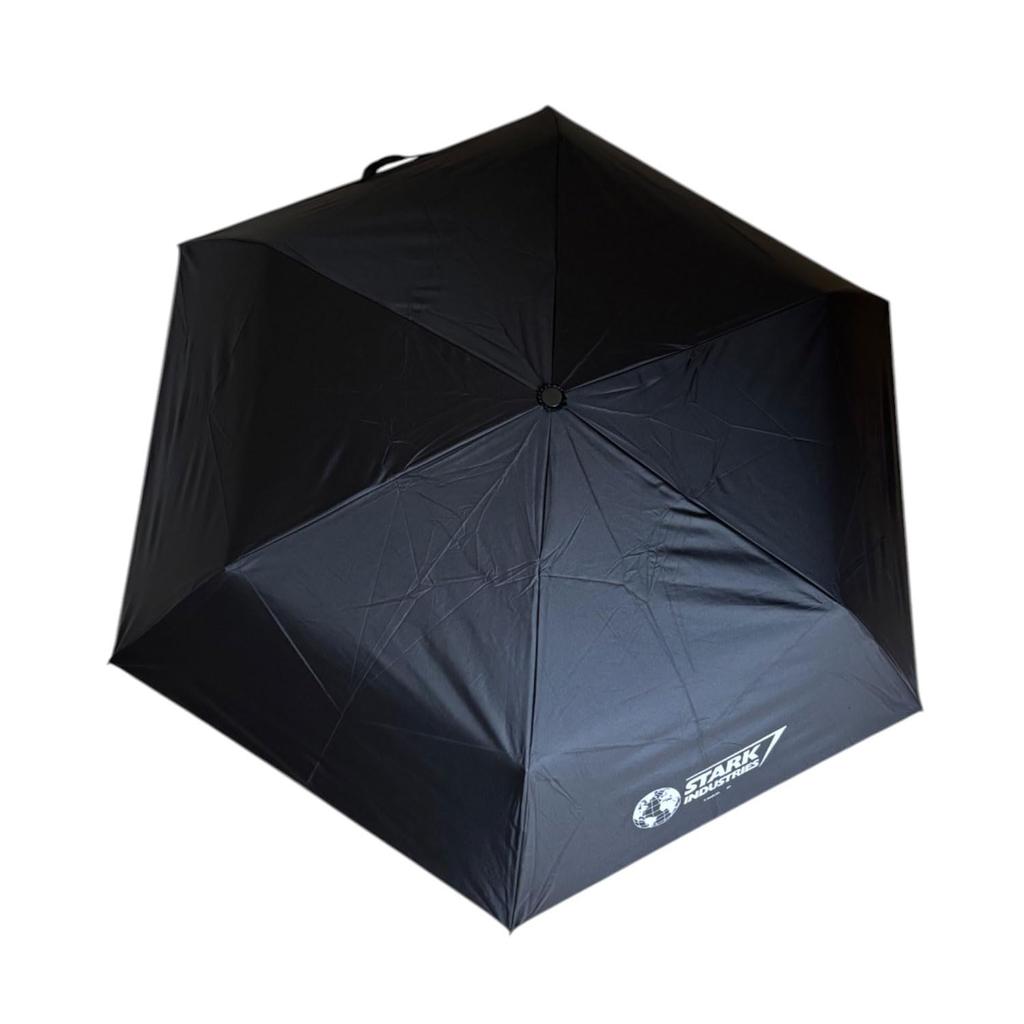 Small Planet Marvel Iron Man Folding Blackout Umbrella with Stark Industries Logo