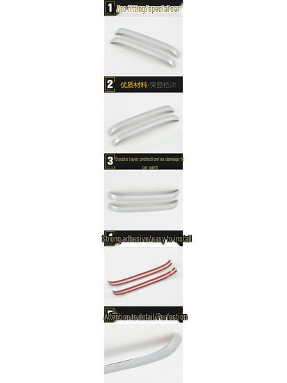 Compatible with 16 GL8 Models: Rear Armrest Trim, Third Row Handle Buckle, Pull Handle, Bright Strip Decorative Patch