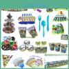 Baby Minecraft Shower Birthday Party Supplies Decoration Disposable Tableware