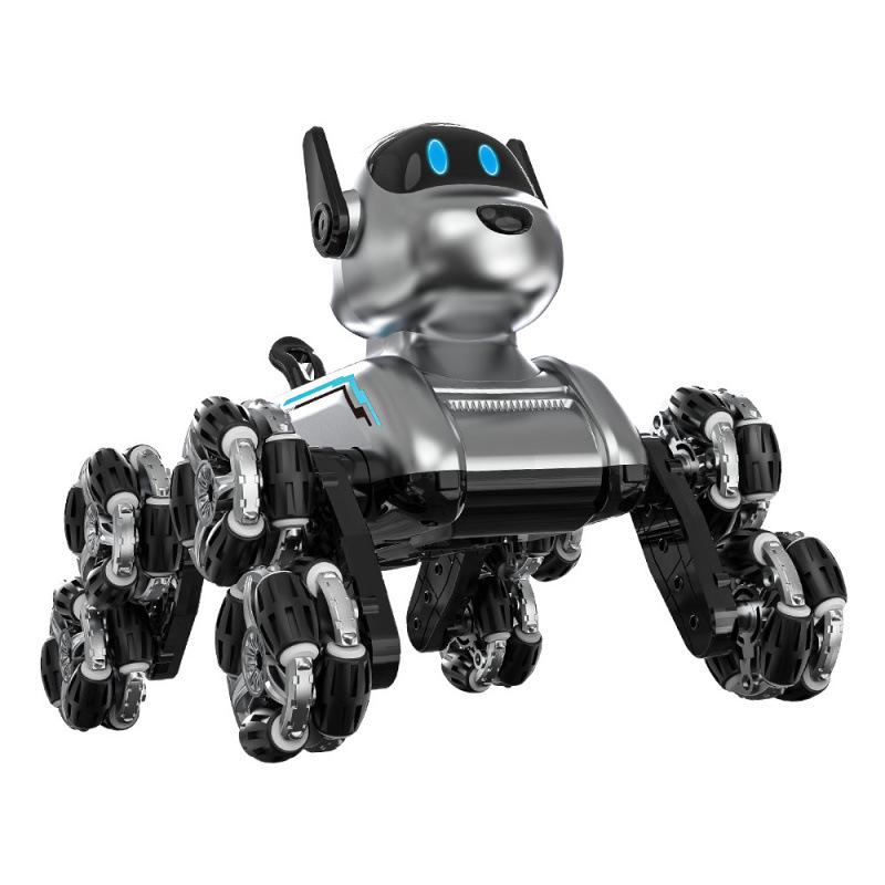 Eight-Wheel Stunt Robot Dog: Gesture-Sensing Remote Control Toy for Kids