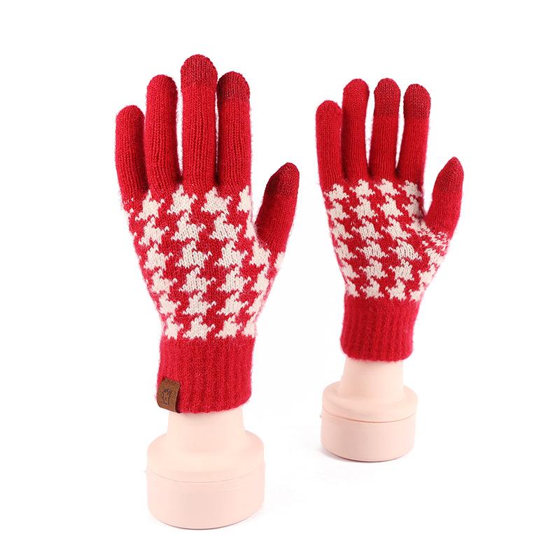 New Festival Festive Life Red Gloves Winter Warm Gloves Gloves Outdoor Riding Padded Gloves
