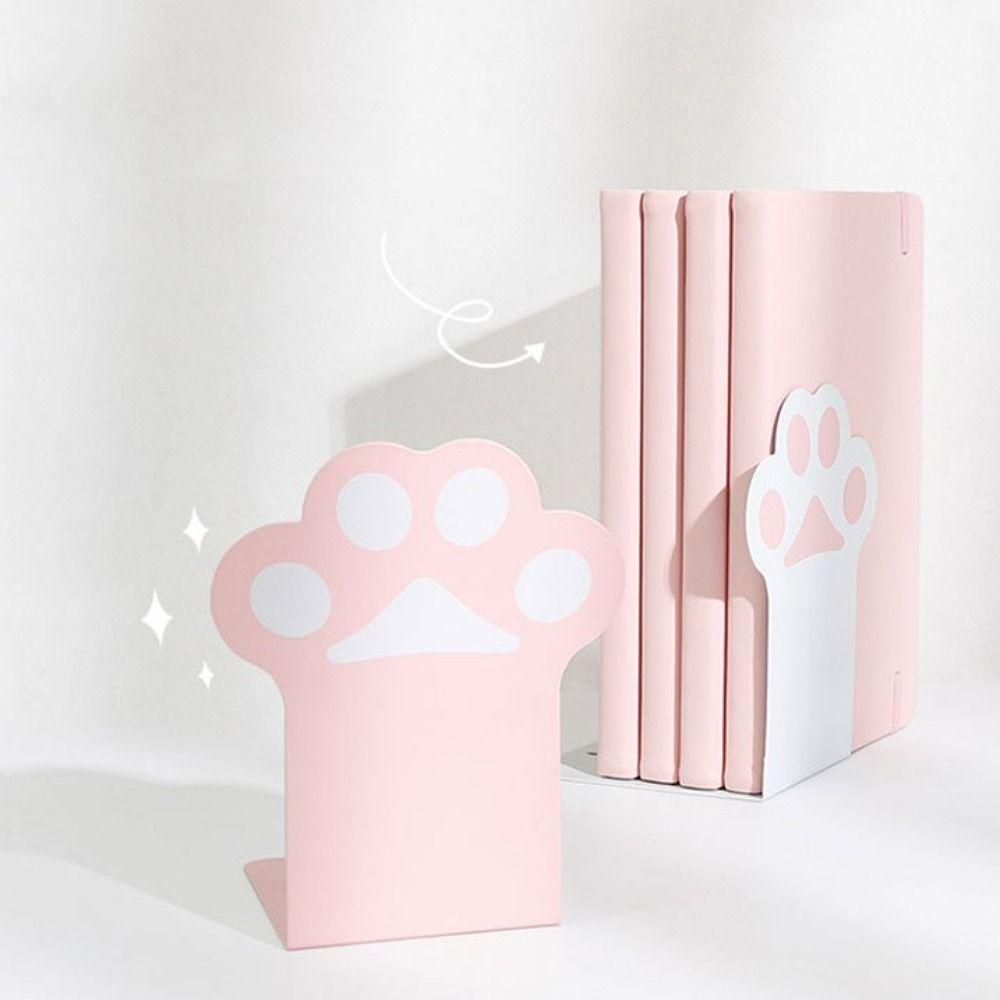 2X Load-bearing Book Storage Rack Non-skid Desktop Storage Rack Sturdy Bookend Stand Holder  Bedroom