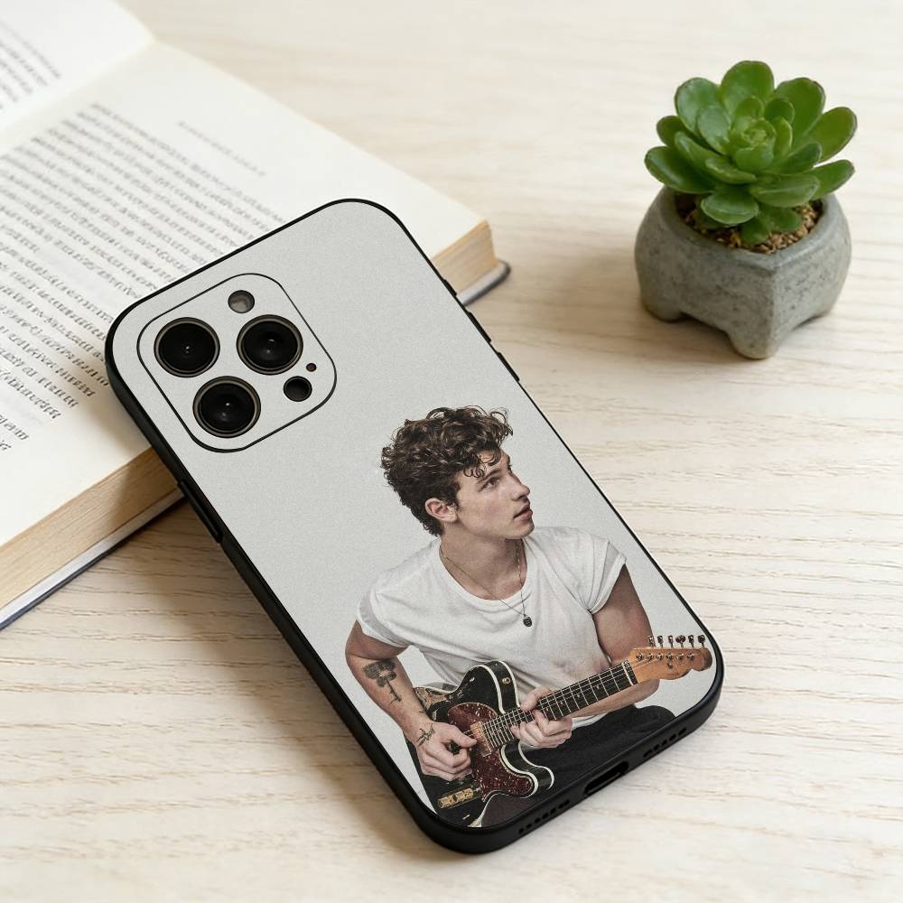 S-Shawn M-Mendes Phone Case For iPhone 17, 16,15,14,13,12,11 Plus,Pro Max, Others Soft Black Cover