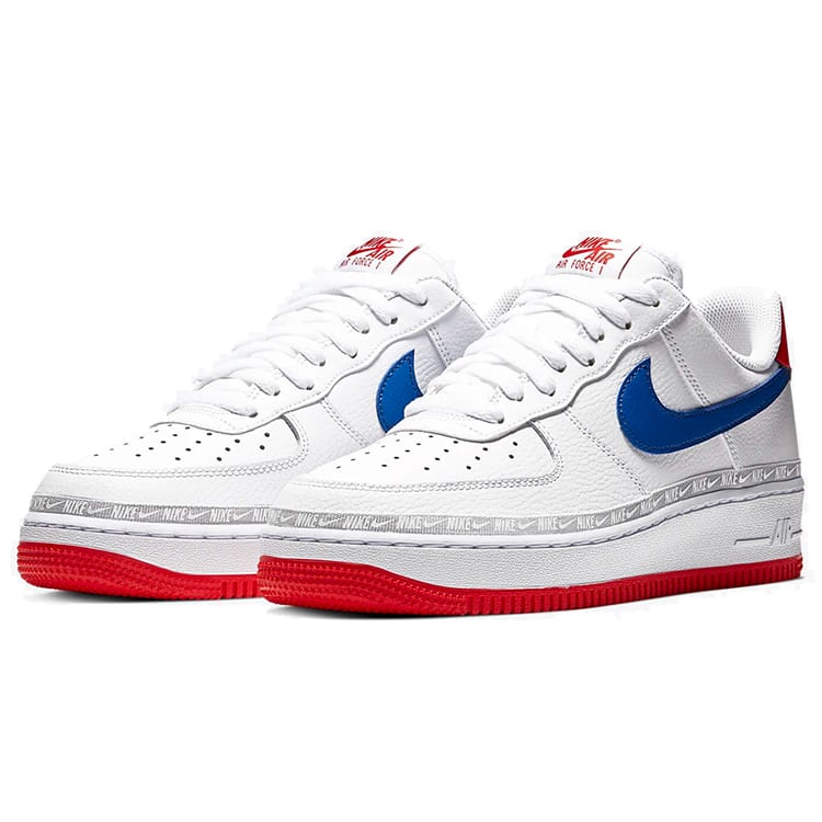 Nike Air Force 1 Low Overbranding White Red Blue CD7339-100