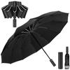 Guarda-chuva Automático Dobrável Inverso Moon River 12 Varetas Adequado para Tufões e Chuva Sol e UV Guarda-sol com Refletivo Inclui Bolsa para Guarda-chuva Guarda-chuva, Um Toque