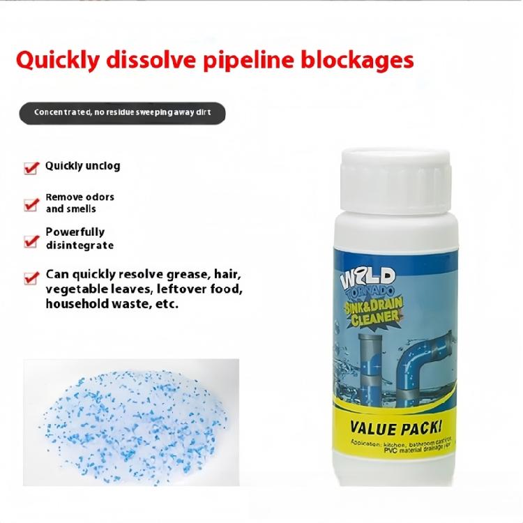 Safe 5 Bottle Drain Dredging Cleaner 110g Each Rapid Action For Shower Kitchen Pipe Systems