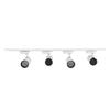 LED 4 Light Track Lighting Kit 30W 6000K COB Ceiling Spotlight LED Track Light Fixture for Kitchen Living Room Bedroom