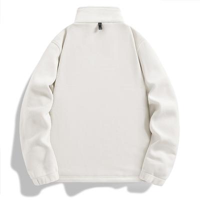 Autumn and Winter New Cold-proof and Warm Fleece Thickened Stand-up Collar Men's Jacket