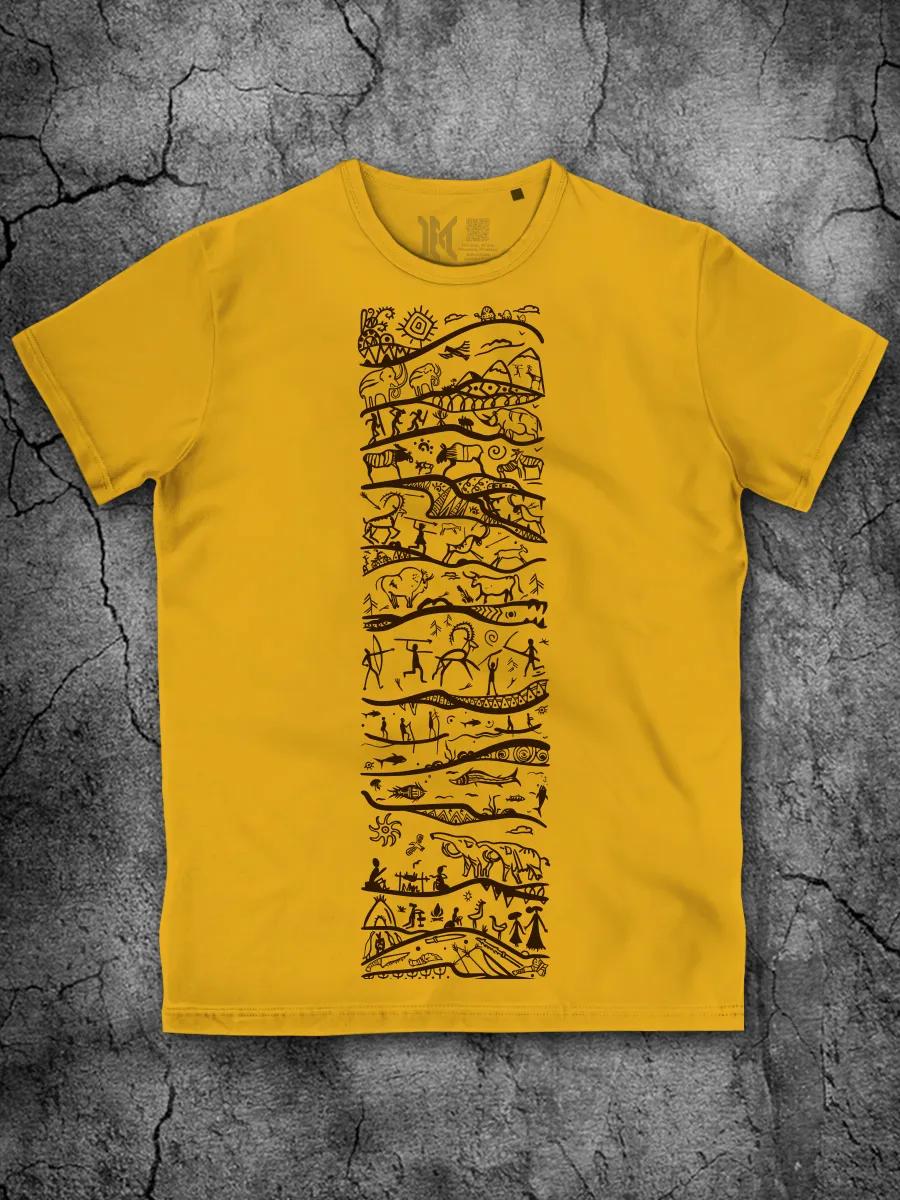 T-shirt with ship and yacht print 2XL