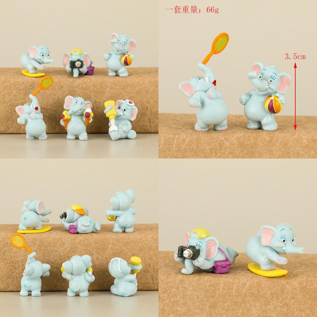 Cute Pvc Animal Figurines Anime Inspired Characters For Sports Photography 3.5cm