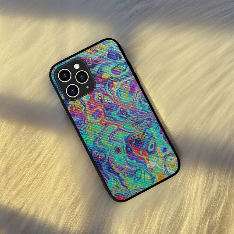 Husă lichidă abstractă pentru telefon Husă din piele dură pentru iPhone 11 12 13 Mini Pro Max 8 7 Plus SE 2020 X XR XS Coque