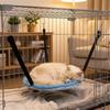 Breathable Mesh Hanging Cat Bed Comfortable Pet Cage Hammock Hanging Sleeping Bed  Cage Accessories