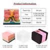 Peach Blossom Forest 3D Creative Gift Precut Paper Cards Cube with LED Light and Weekly Calendar Romantic Pink Desk Ornament